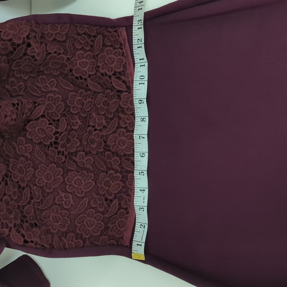 Weekend Max Mara merlot eyelet dress - Picture 5 of 7